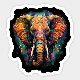 Elephant Rainbow Sticker